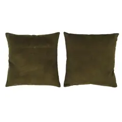 MASEL - Set 2 Cojínes Felpa Velvet Chocolate