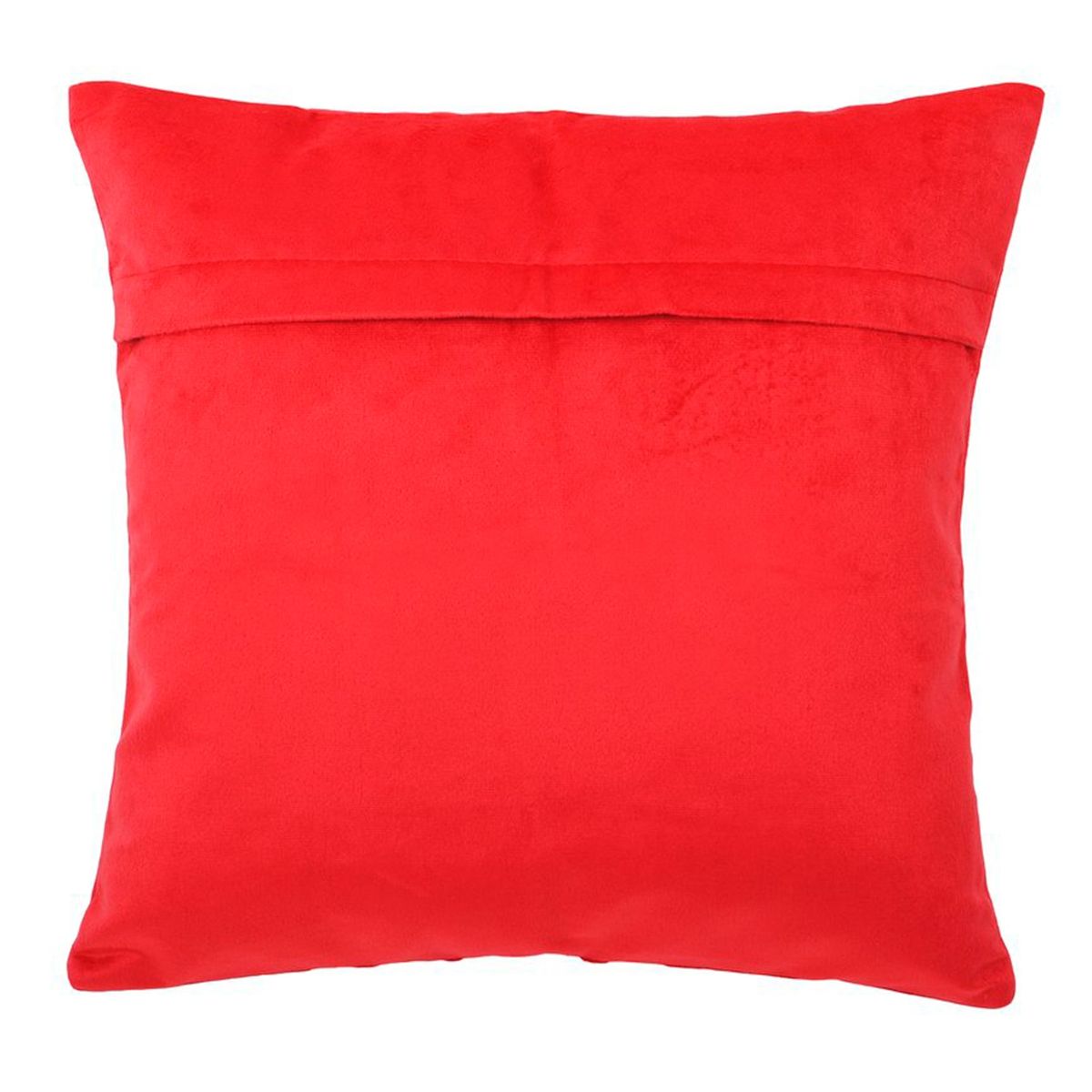 MASEL - Set 2 Cojínes Felpa Velvet Rojo