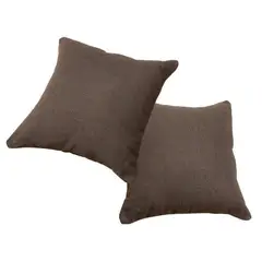 MASEL - Set 2 Cojín 45X45 Cm Lucia Plain Gris Oscuro