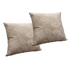 MASEL - Set 2 Cojines Terraza 50 X 50 Lona Pami Beige