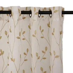 MASEL - Set Velo Teresita Bordado Beige 140 X 225 Cm