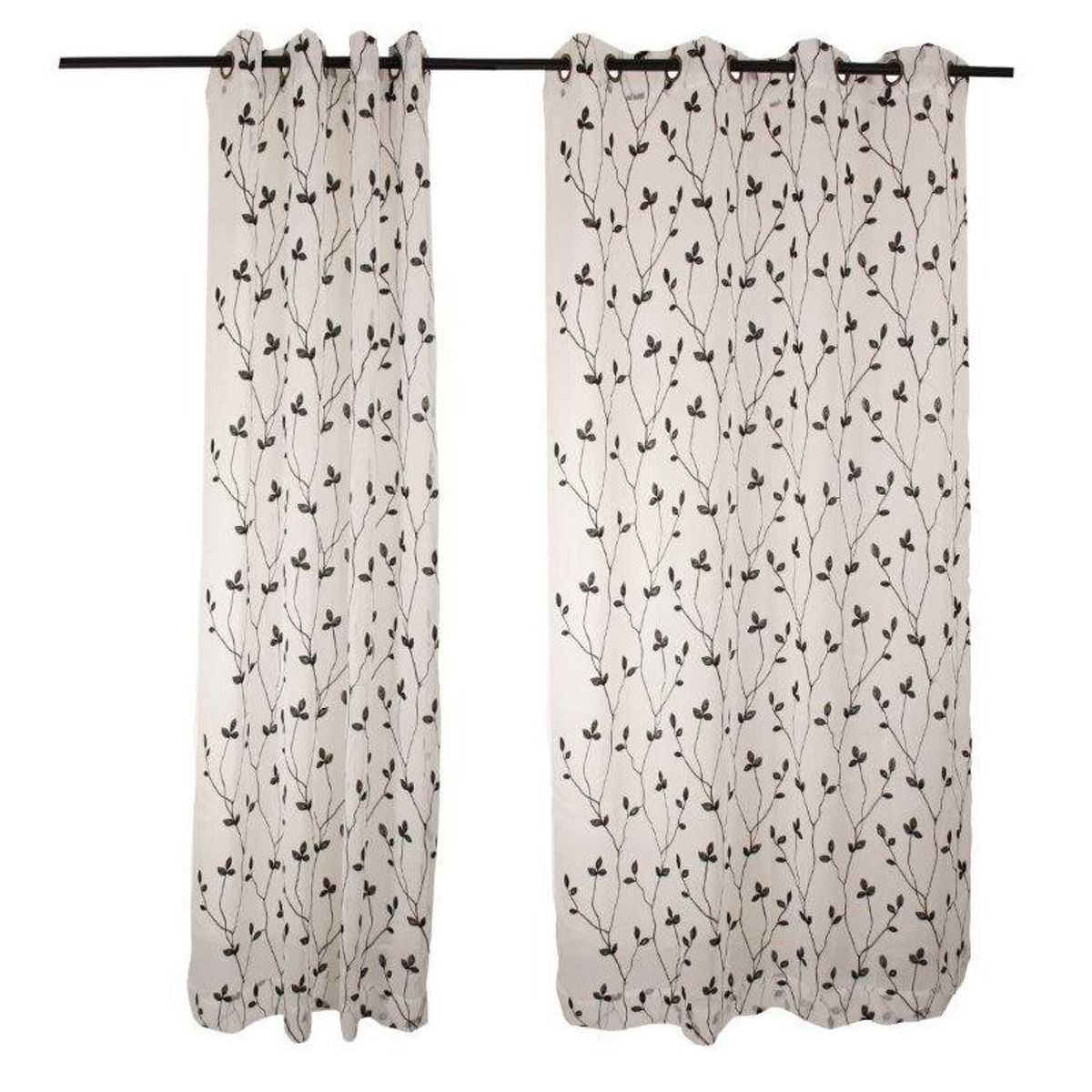 MASEL - Set Velo  Teresita  Bordado Negro 140X225