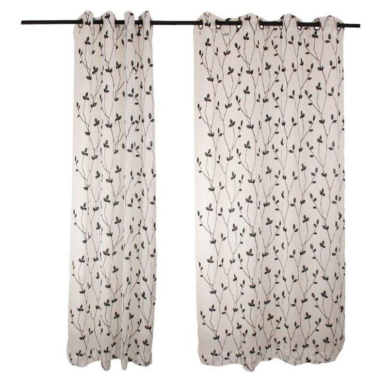 MASEL - Set Velo  Teresita  Bordado Negro 140X225