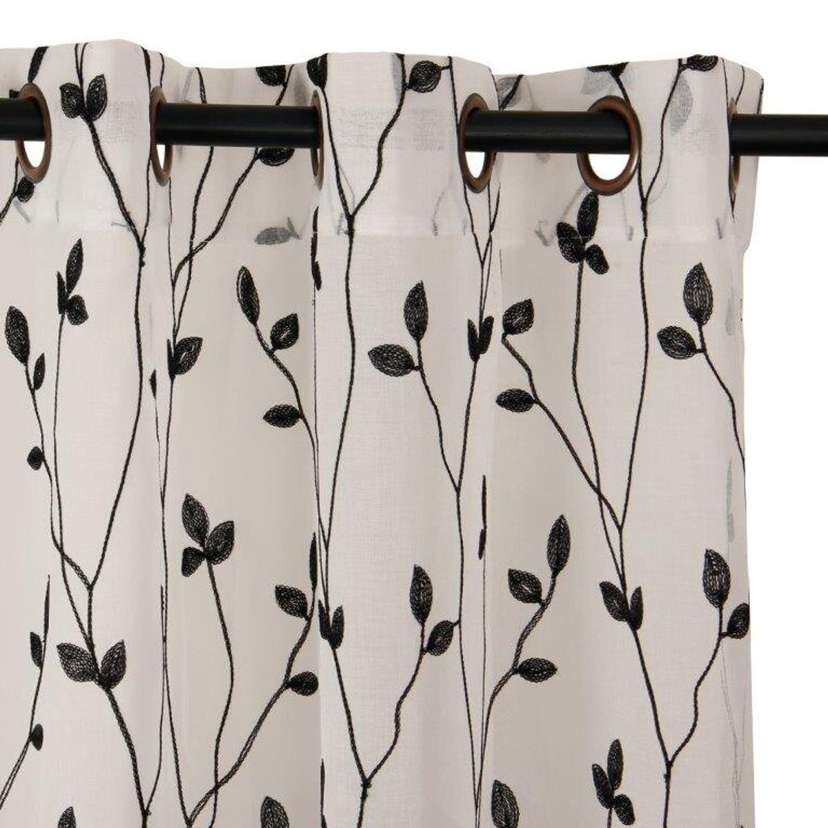 MASEL - Set Velo  Teresita  Bordado Negro 140X225