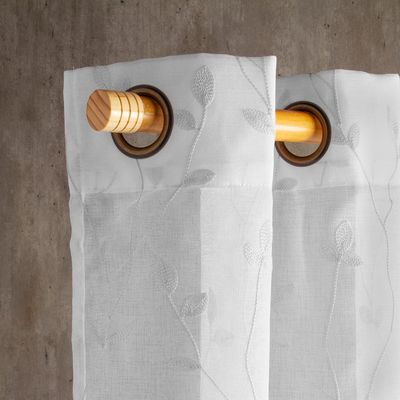 Imagen 2 del producto Set Velo Bordado Teresita Gris 140X225