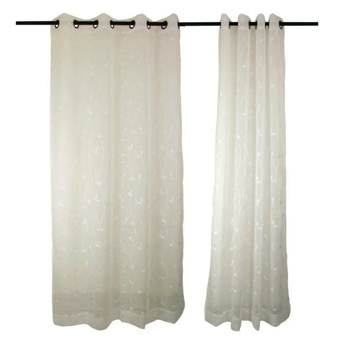 MASEL - Set Velo Bordado Teresita Blanco 140X225