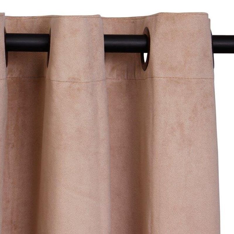 MASEL - Cortina Felpa New Velvet Beige 140 X220