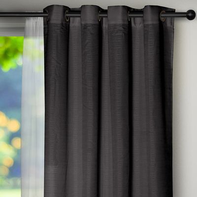 Imagen 2 del producto Set Cortinas Barbara 8 Piezas Negro 140X225