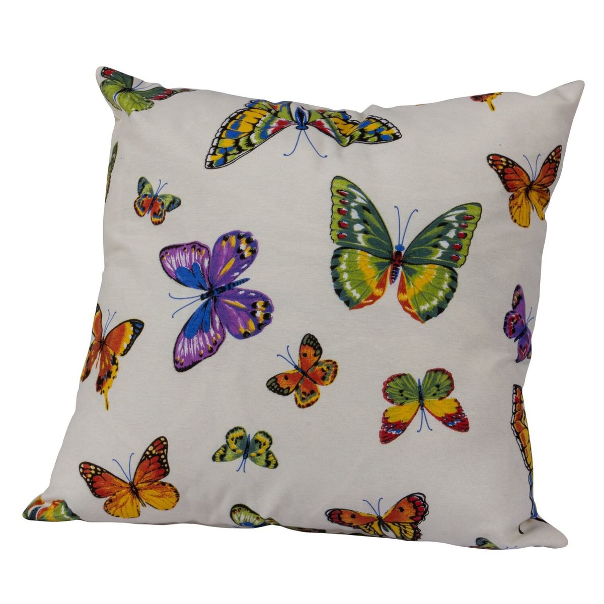 MASEL - Set 2 Cojines Loneta Español  Farfall Morado 50X50