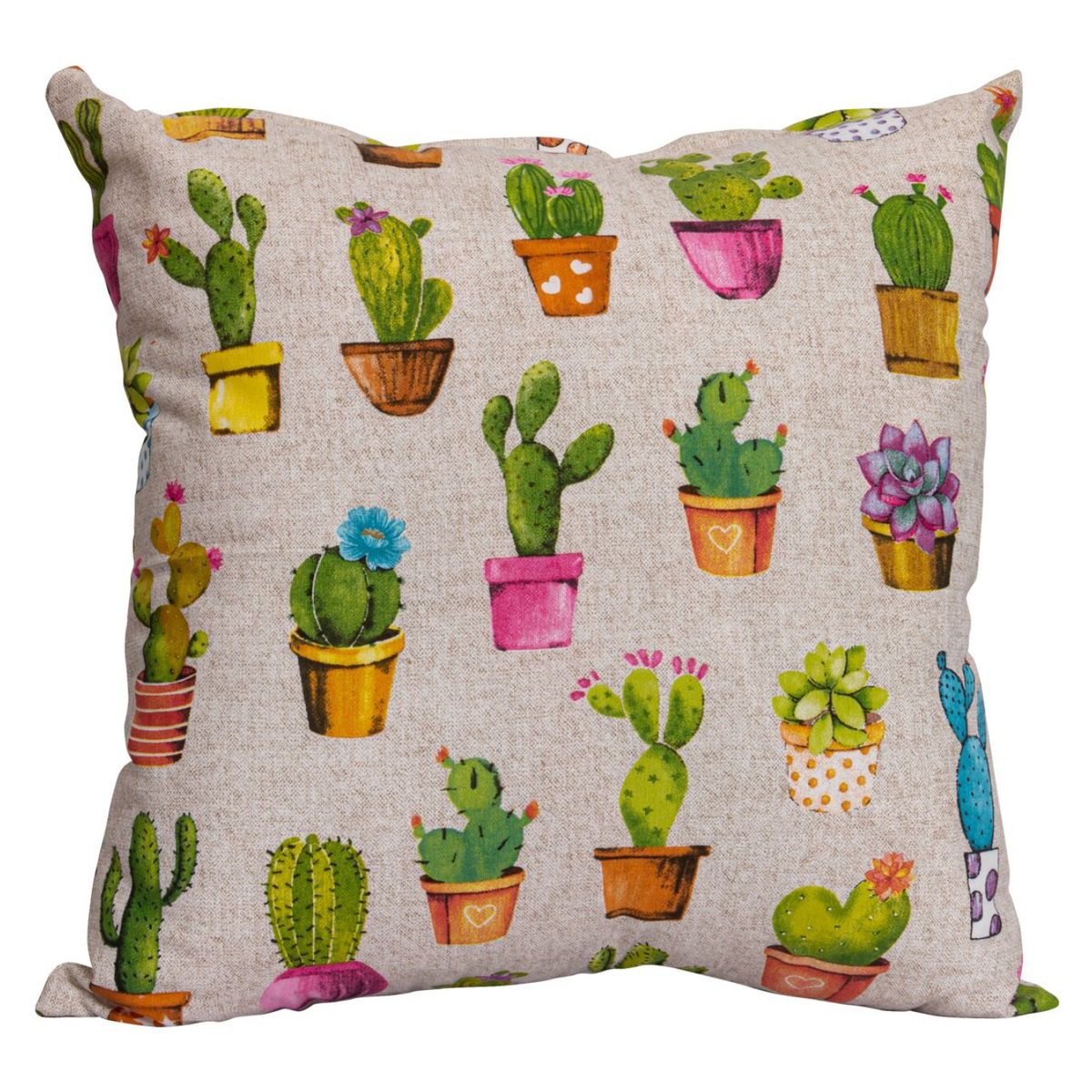 MASEL - Set 2 Cojines  Lona Española Agave Gris 50X50