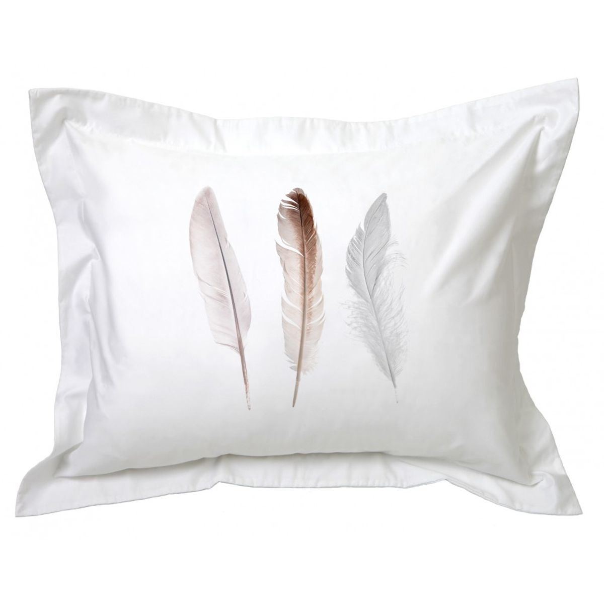 TUYO PRINT - Funda De Almohada Plumas