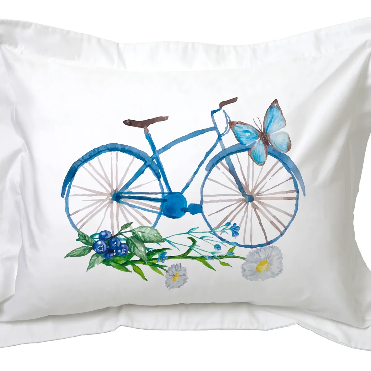 TUYO PRINT - Funda de Almohada Bici  Azúl - Tuyo Print