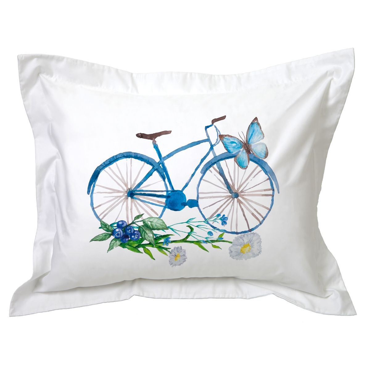 TUYO PRINT - Funda de Almohada Bici  Azúl - Tuyo Print