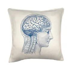 TUYO PRINT - Cojín Cerebro Anatomía - 45x45