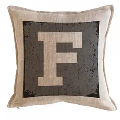 TUYO PRINT - Cojín letras Fondo Gris F - 45x45