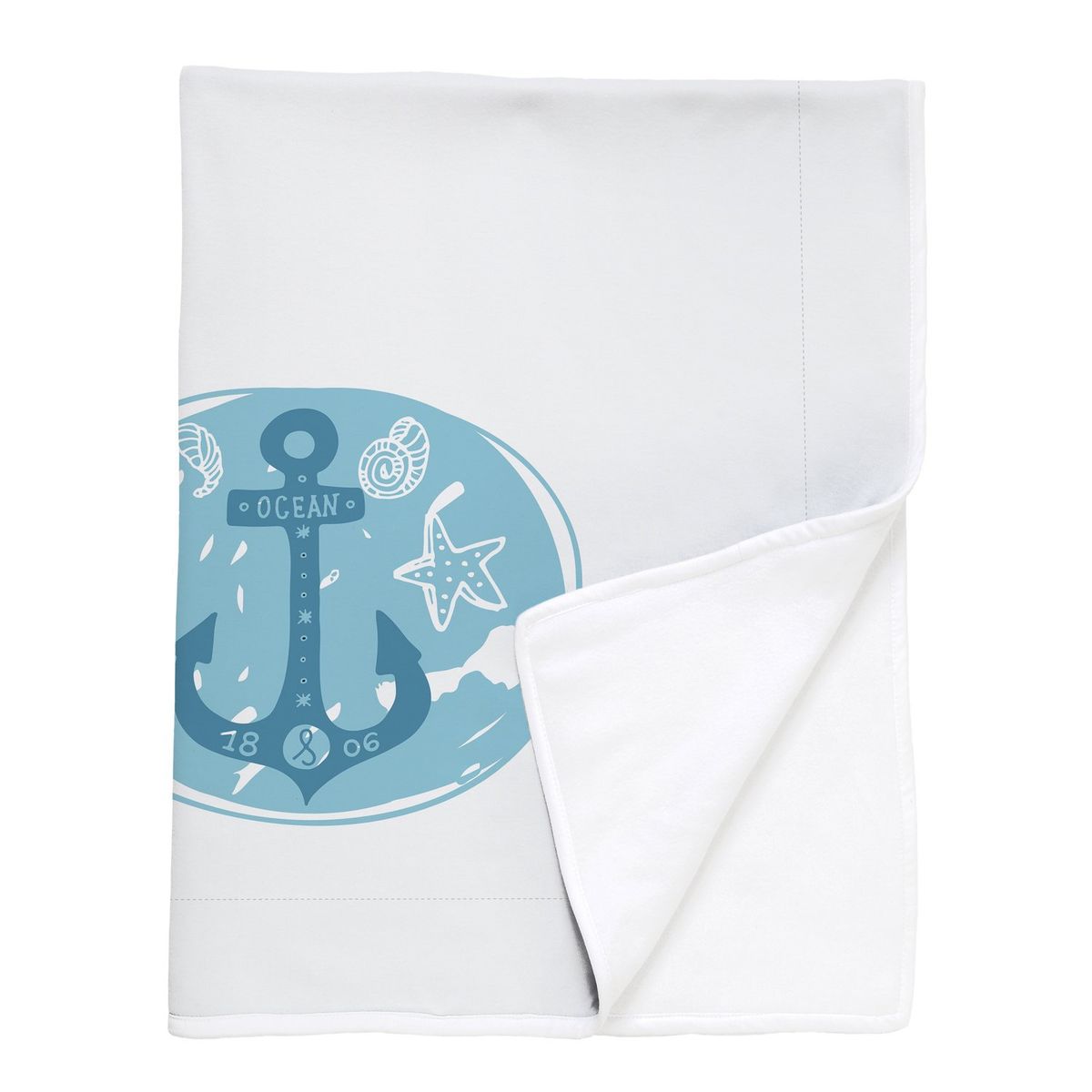 TUYO PRINT - Manta Polar Marino