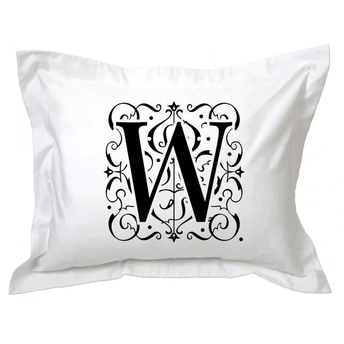 TUYO PRINT - Funda de Almohada,  Letras Deco W