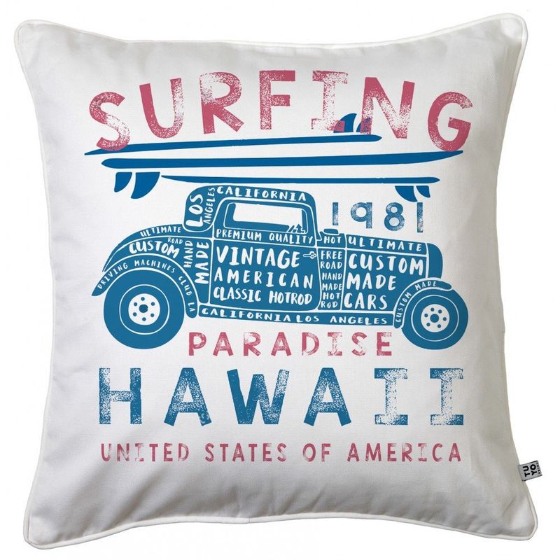 TUYO PRINT - Cojín Surfing Hawai - 45x45.