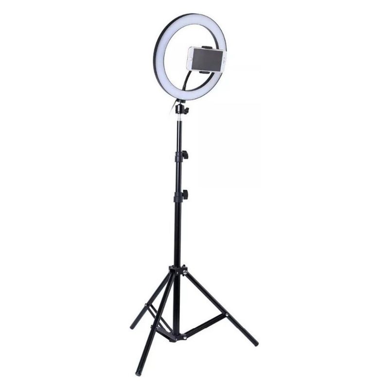 GENERICO - Aro Ring Luz Led Selfie 26cm Flash Tripode 210cms Tiktok