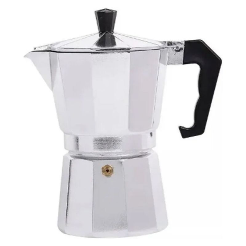 GENERICO - Cafetera Acero Inoxidable 6 Tazas Moka