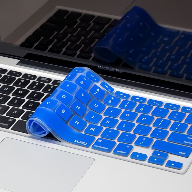 GENERICO - PROTECTOR DE TECLADO COMPATIBLE CON MACBOOK 13 Y 15 Azul