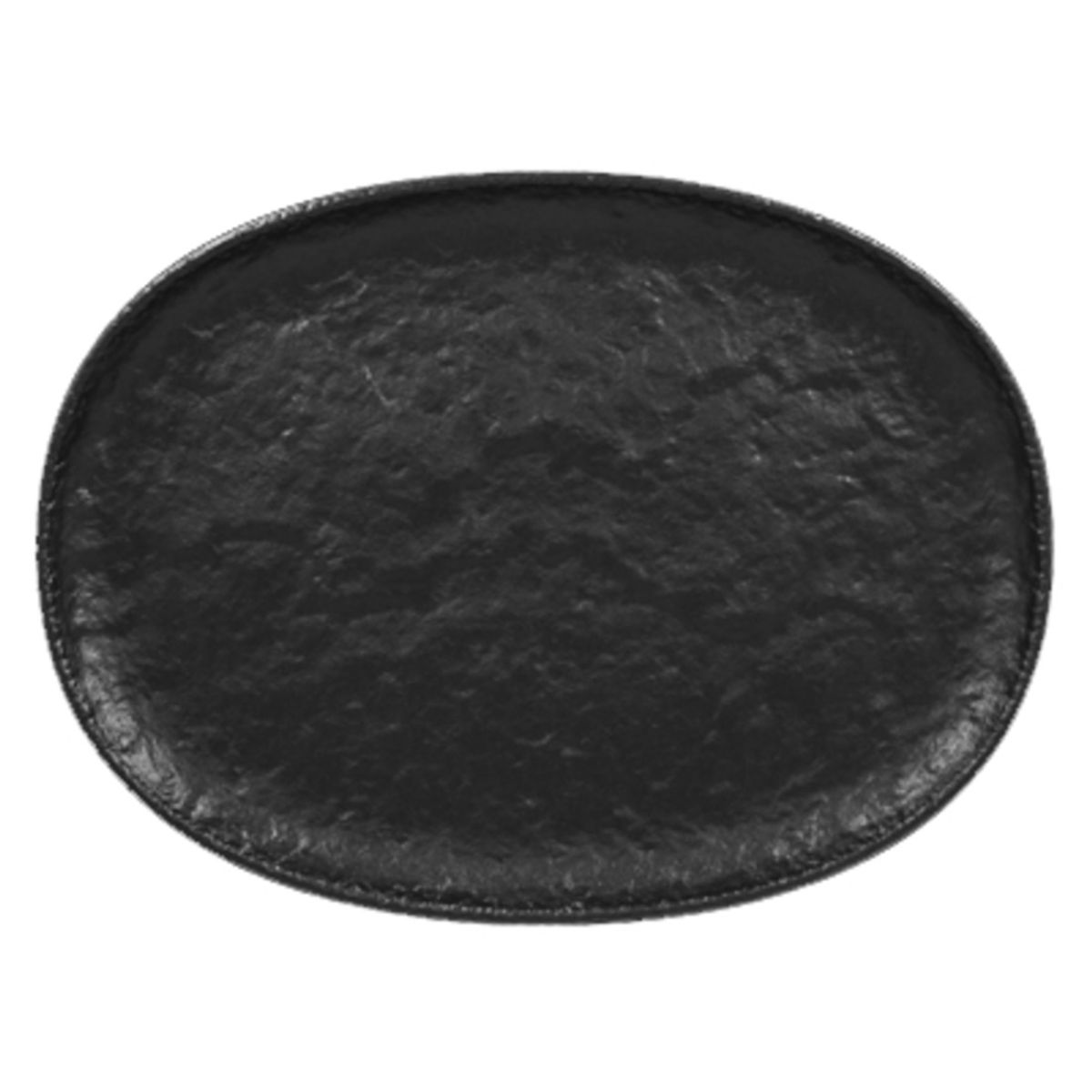 RAK PORCELAIN - PLATO OVALADO PORCELANA NEGRO 32CM ROCK RAK RAK PORCELAIN