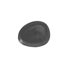 RAK PORCELAIN - PLATO PORCELANA NEGRO 27CM KARBON RAK