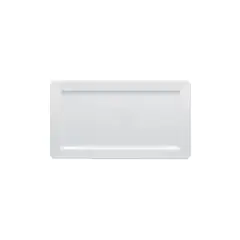 RAK PORCELAIN - PLATO RECTANGULAR PORCELANA BLANCO 24CM ACCES RAK