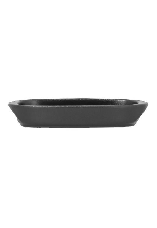 PLATO RECTANGULAR PORCELANA NEGRO 17CM NEOFUSION RAK