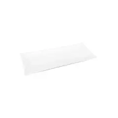STAR FINE PORCELAIN - SET DE 12 PLATOS RECTANGULAR BAJOS DE PORCELANA BLANCOS 25,6CM STAR SQUARE