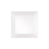 SET DE 12 PLATOS BAJOS CUADRADOS BLANCOS 18 CM STAR