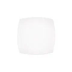 STAR FINE PORCELAIN - SET DE 12 PLATOS DE PORCELANA CUADRADOS BLANCOS 18 CM STAR