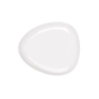 SET DE 12 PLATOS TIPO GOTA BAJOS DE PORCELANA BLANCOS 19CM STAR DESIGN