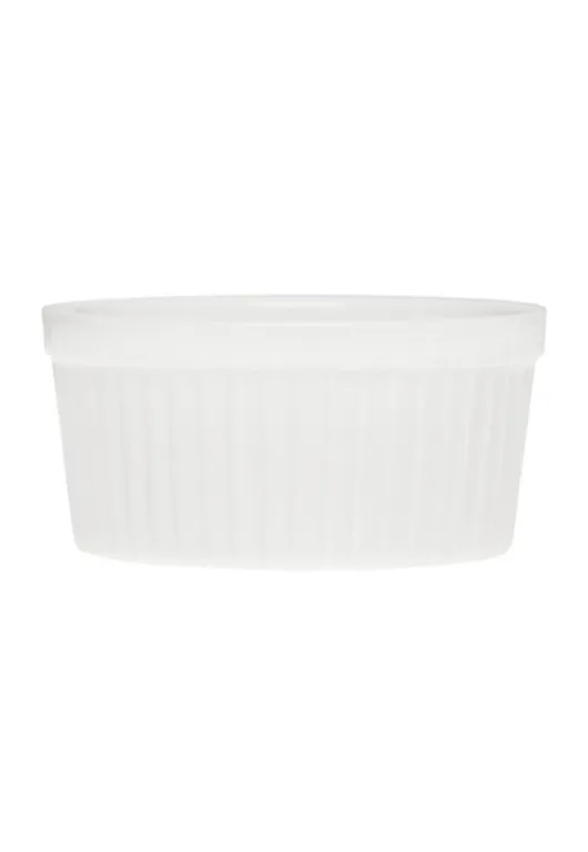 SET DE 12 POCILLOS PARA SOUFLE BLANCOS 11,5 CM STAR