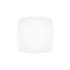 STAR FINE PORCELAIN - SET DE 6 PLATOS DE PORCELANA CUADRADOS BLANCOS 24 CM STAR
