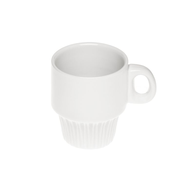 STAR FINE PORCELAIN - SET DE 6 TAZAS CAFE DE PORCELANA BLANCOS 90CC STAR TH STAR FINE PORCELAIN
