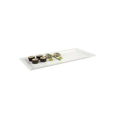 Imagen 2 del producto PLATO RECTANGULAR BAJO PORCELANA BLANCO 36CM STAR SQUARE