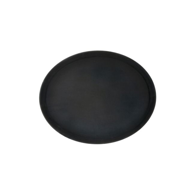 WINCO - Bandeja Antideslizante 59X68,5 Cm Oval Negra Winco WINCO
