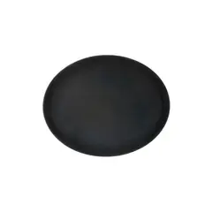 WINCO - Bandeja Antideslizante 59X68,5 Cm Oval Negra