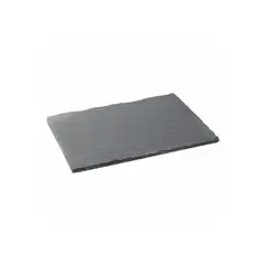 UTOPIA - SET DE 12 DE PLATOS RECTANGULARES PIEDRA PIZARRA 22X30CM (PLATOS)