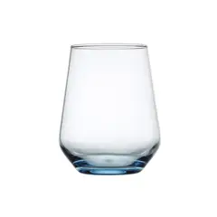 PASABAHCE - Set de 12 vasos vidrio bajo 425ml blue