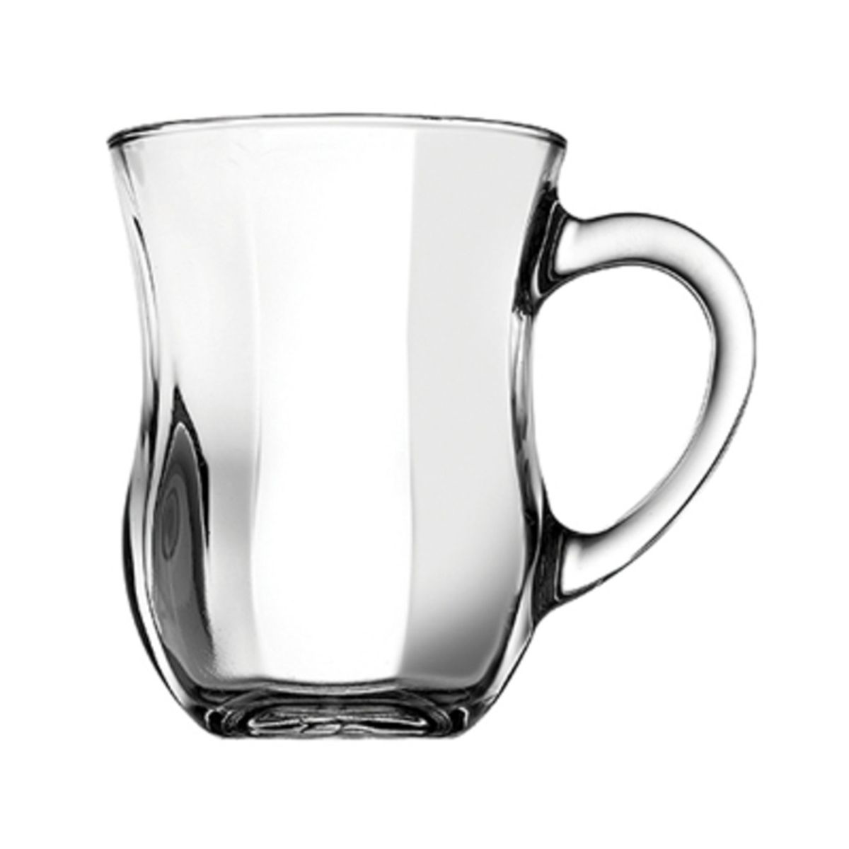 PASABAHCE - Set 12 tazas vidrio con asa 350cc PASABAHCE