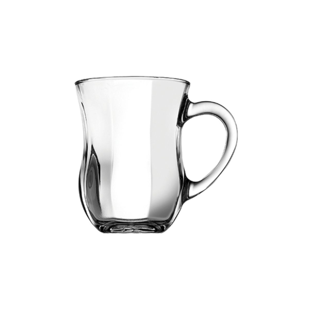 PASABAHCE - Set 12 tazas vidrio con asa 350cc PASABAHCE