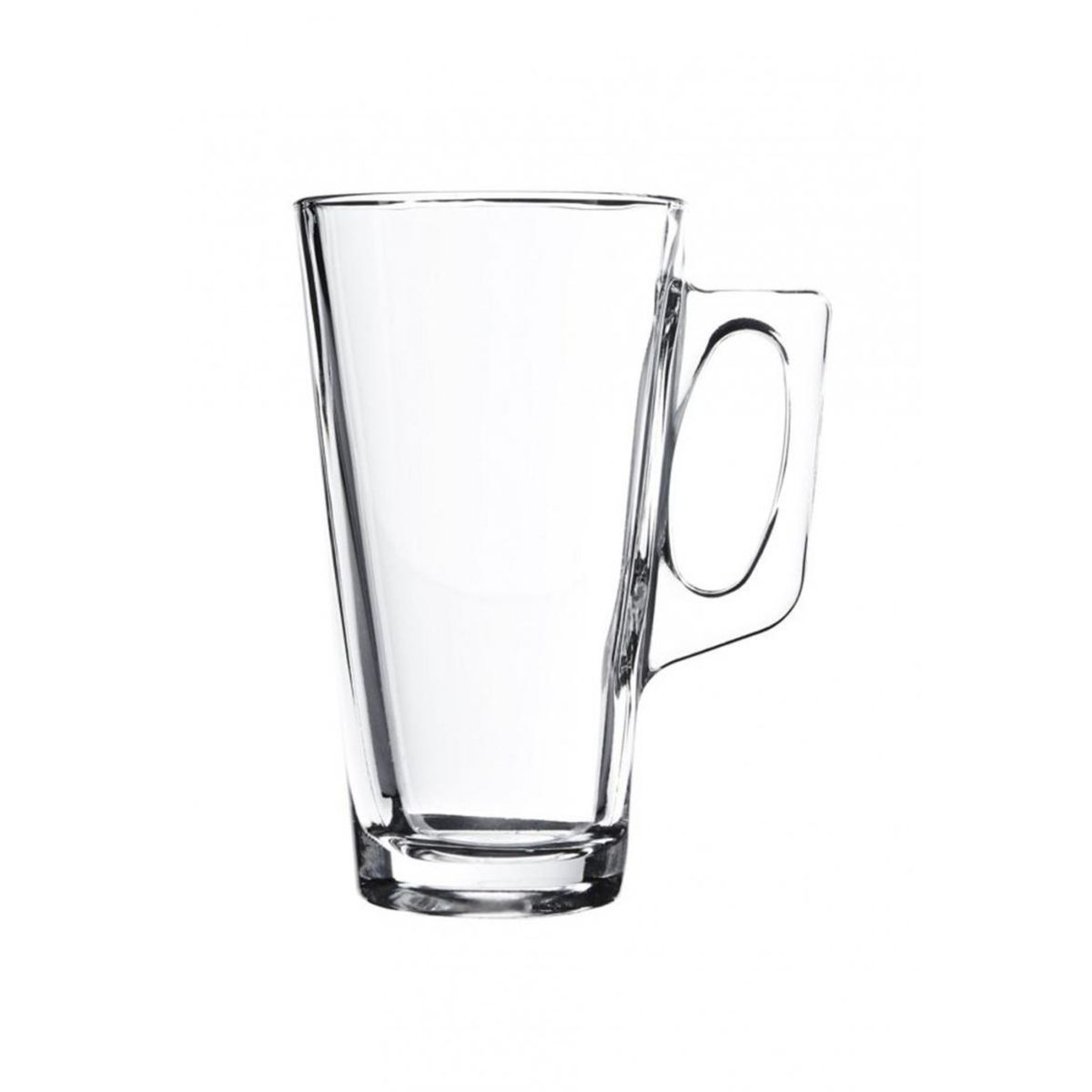 PASABAHCE - 12 Tazas Vidrio Templado Con Asa Vela 380cc Pasabahce PASABAHCE