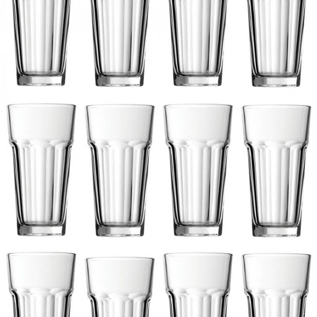 PASABAHCE - Pack 12 Vasos Vidrio Templado Casablanca 365cc Pasabahce PASABAHCE