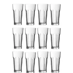PASABAHCE - Pack 12 Vasos Vidrio Templado Casablanca 365cc