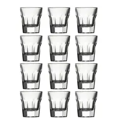 PASABAHCE - Pack 12 Vasos Shot Vidrio Templado Casablanca 36cc