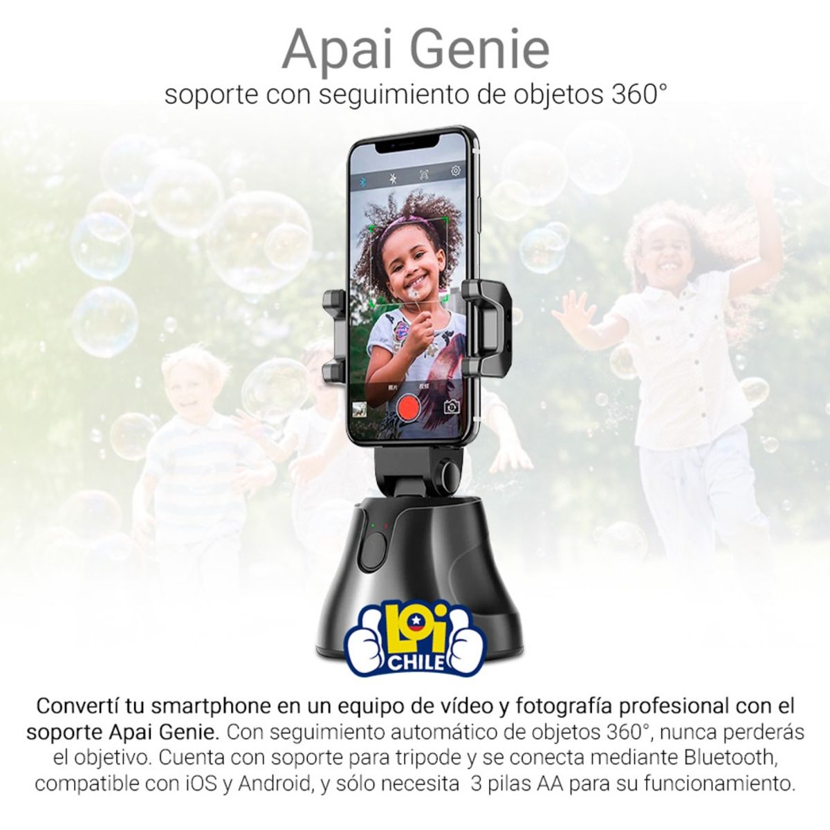 KOLKE - Soporte de seguimiento de objetos 360 para celular KOLKE