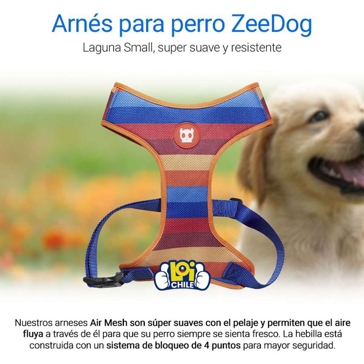 ZEEDOG - Arnes Para Perro Zeedog Air Mesh Plus Parker Small ZEEDOG