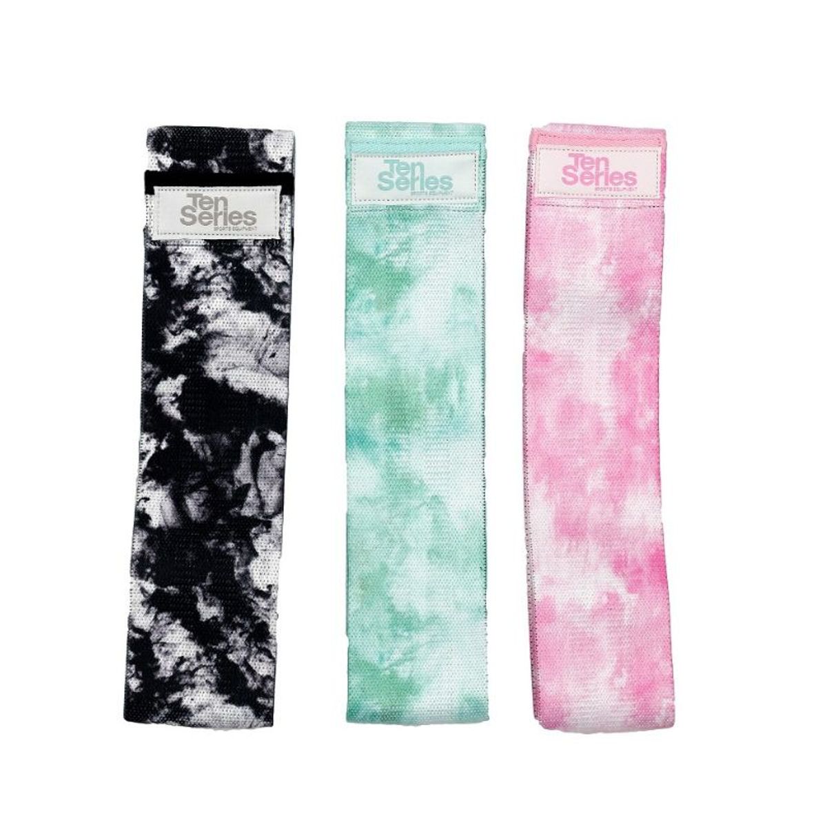 TEN SERIES - Banda Latex Tejida Pesada Negra